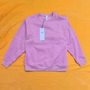 Alo Yoga Pink Wild Rose Accolade Crew Neck Pullover Size M